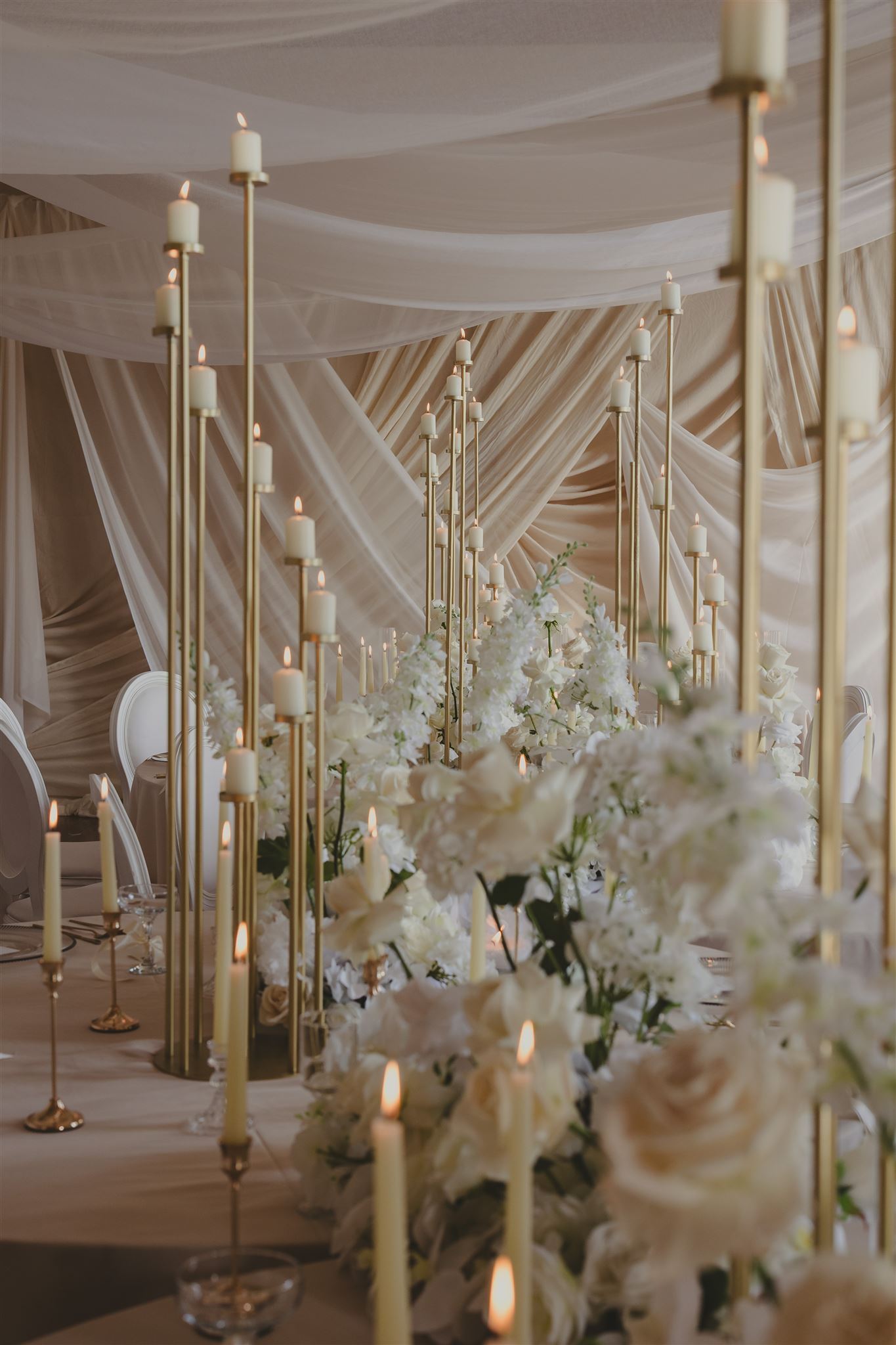 Wedding set up at Fasque 