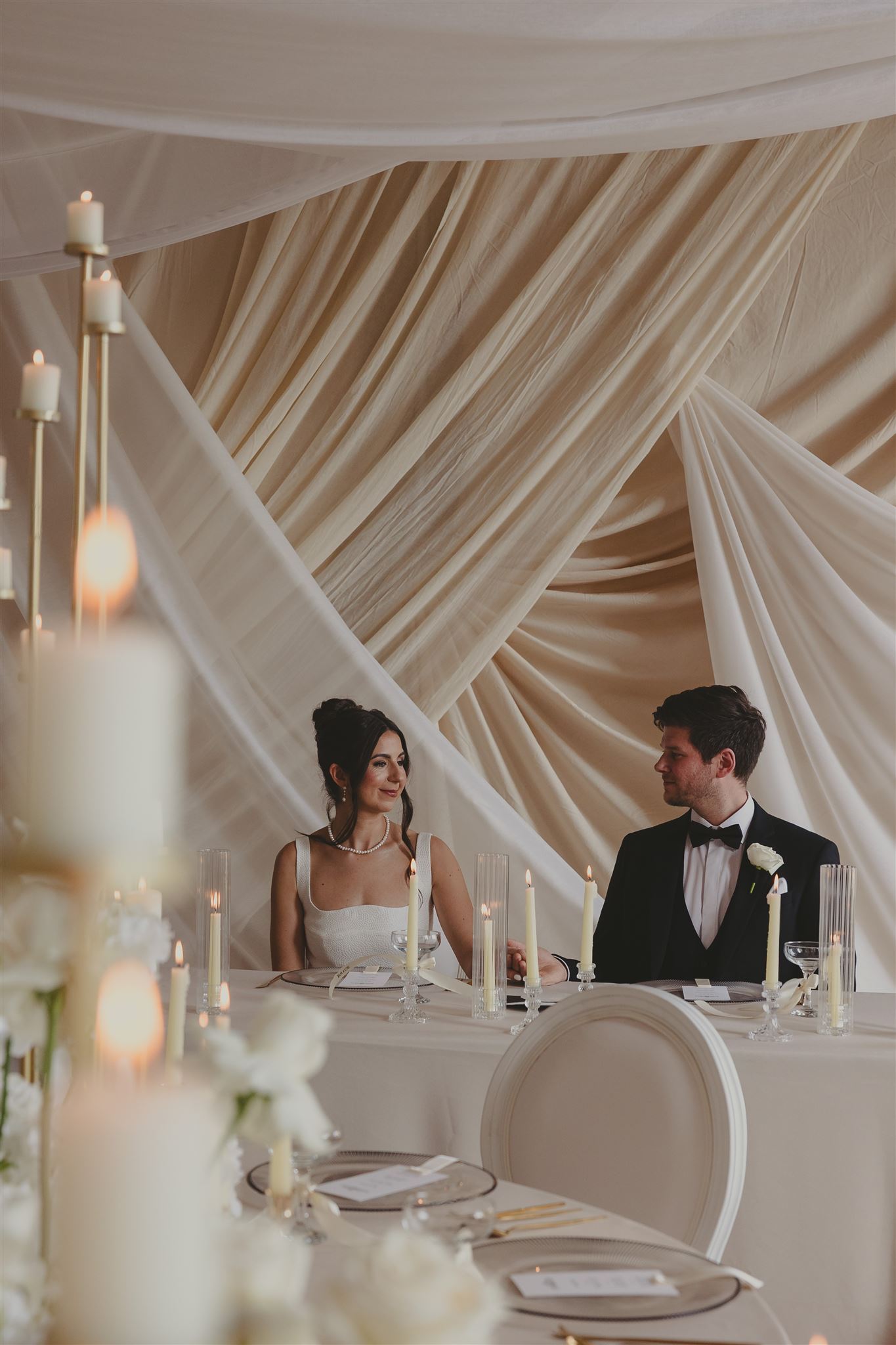 Fasque wedding draping 