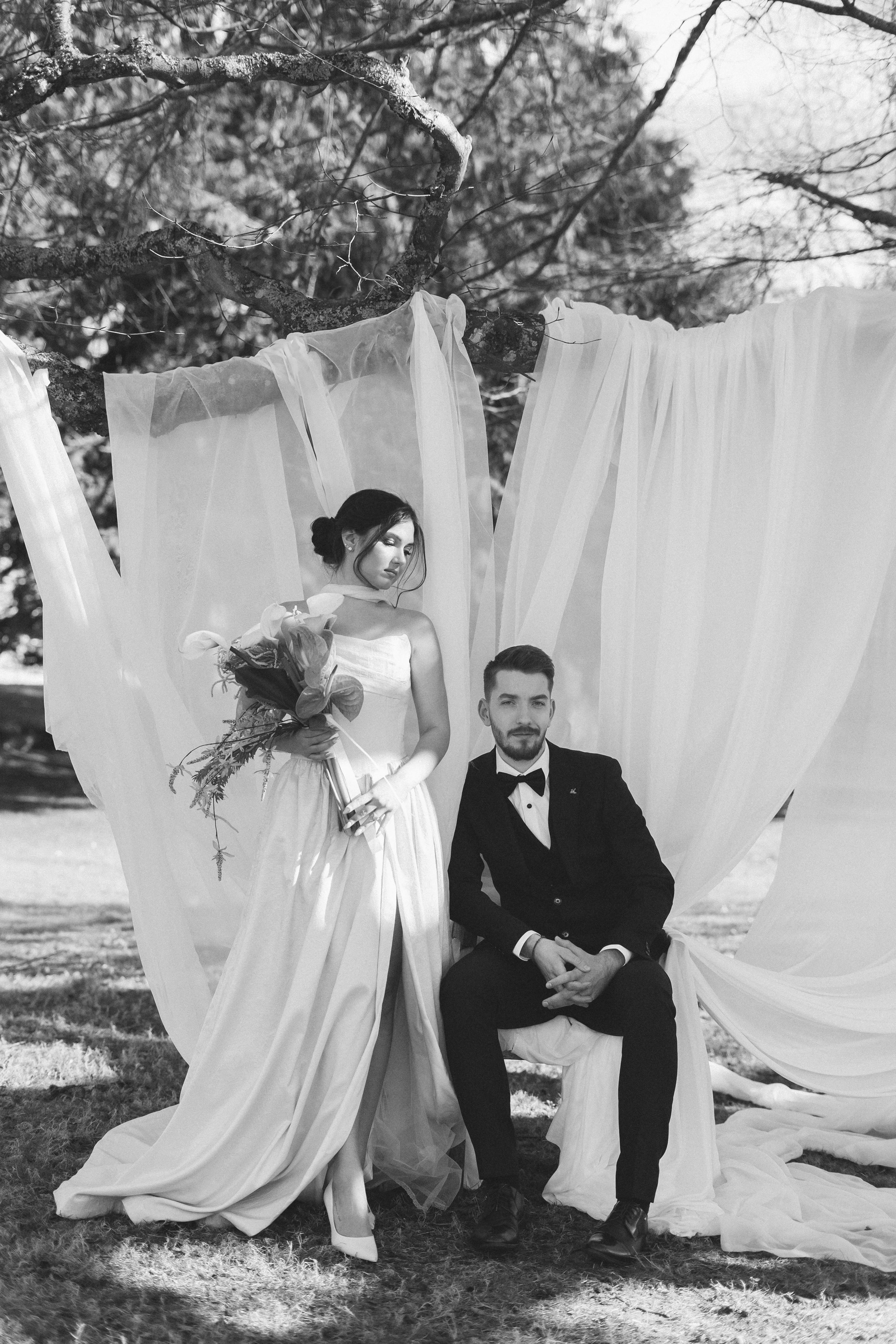 bride & Groom Draping 